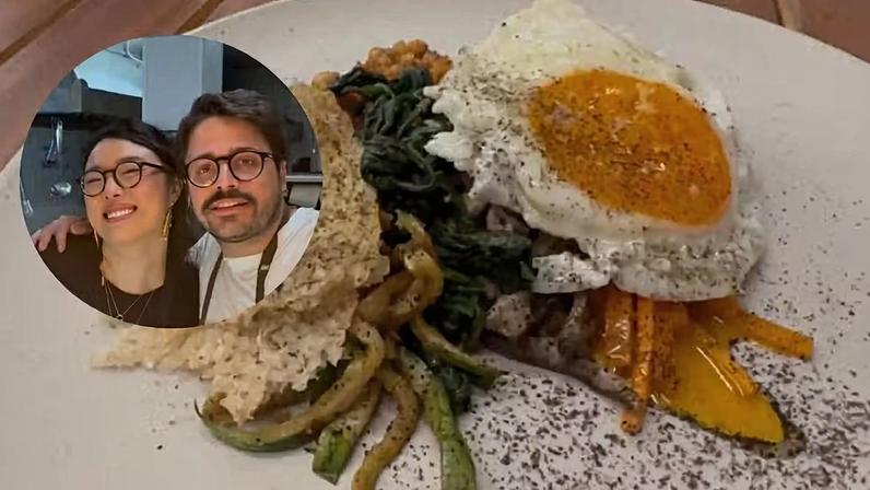 Chefs Martin Casilli e Veronica Kim unem tradição coreana e afeto em jantar a quatro mãos — Foto: Quem