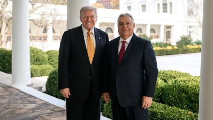 Donald Trump, presidente dos Estados Unidos, e primeiro-ministro da Hungria, Viktor Orban