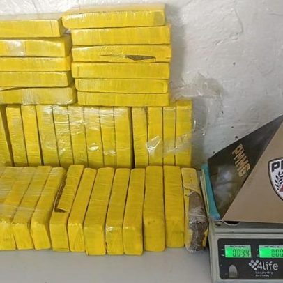 Dupla é presa com mais de 30 barras de maconha em Montes Claros