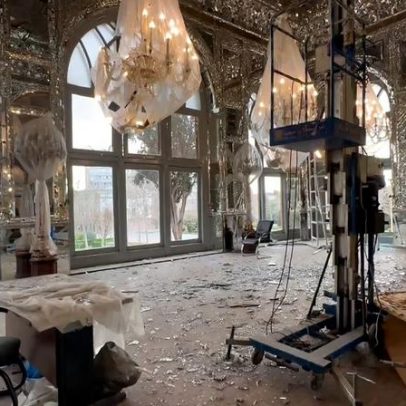 Ataques dos EUA e de Israel danificam o Palácio Golestan, em Teerã