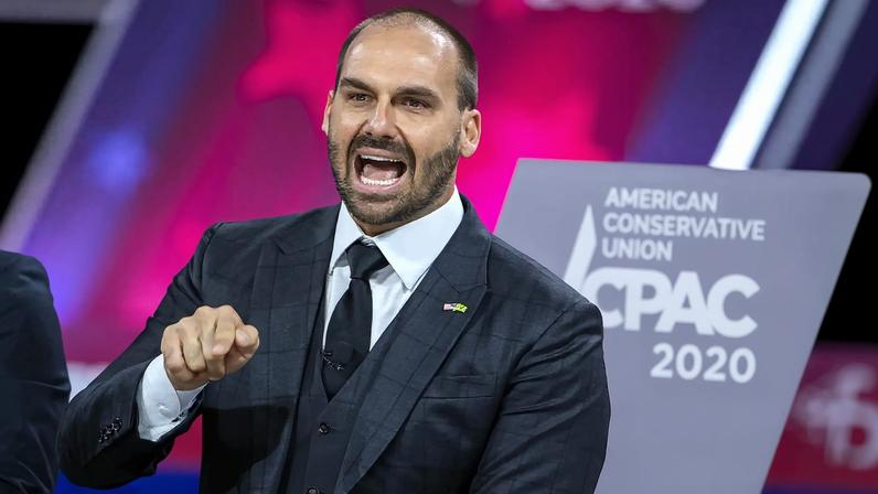 O ex-deputado federal Eduardo Bolsonaro (PL-SP). (Foto: Erik S. Lesser/EFE)