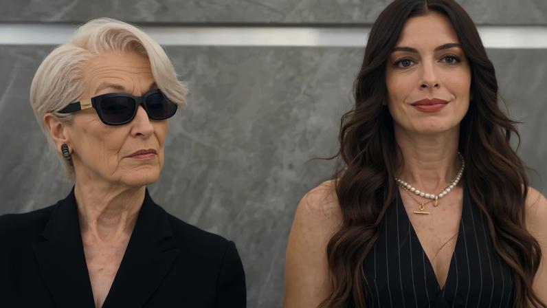 Anne Hathaway barra modelos muito magras em sequência de 'O Diabo Veste Prada'