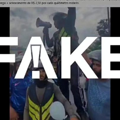 Vídeo não mostra entregadores contra Lula; protesto após morte de motoboy em jan