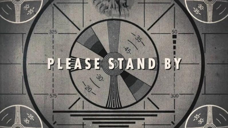 The Fallout 4 Please Stand By screen.