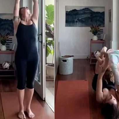 Fernanda Lima divide aula de yoga com a filha e encanta fãs