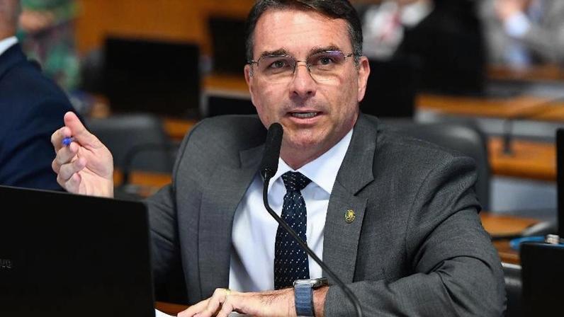 Flávio Bolsonaro, senador pelo PL-RJ e pré-candidato à Presidência