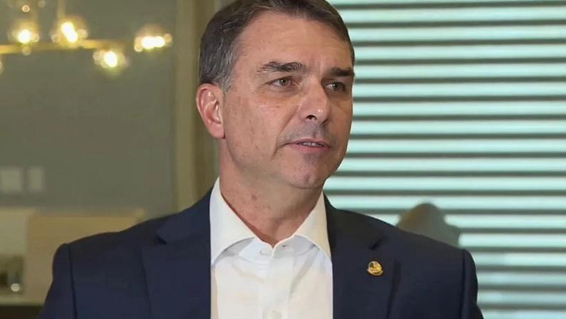 Na imagem, senador Flávio Bolsonaro, filho mais velho de Jair Bolsonaro