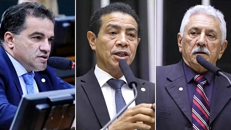 Os deputados federais do PL Josimar Maranhãozinho (MA), Pastor Gil (MA) e Bosco Costa (SE) denunciados pela PGR — Foto: Cleia Viana/Câmara dos Deputados e Mário Agra/Câmara dos Deputados