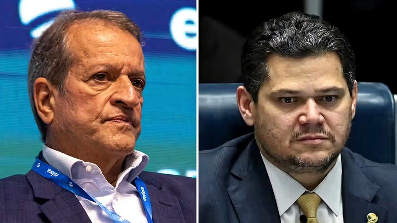 Valdemar da Costa Neto e Alcolumbre — Foto: Vinicius Nunes/Agência F8/Estadão Conteúdo; Ton Molina/FotoArena/Estadão Conteúdo