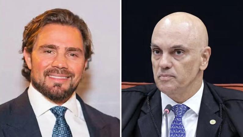 Montagem mostra Daniel Vorcaro, dono do banco Master, e Alexandre de Moraes, ministro do STF — Foto: Reprodução/Rosinei Coutinho/STF