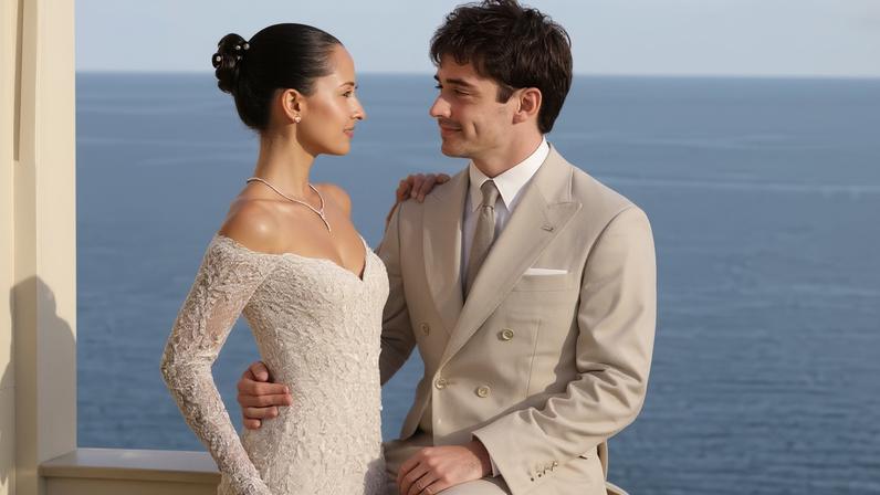 Charles Leclerc e Alexandra Saint Mleux se casam em Mônaco — Foto: Reprodução/ Instagram