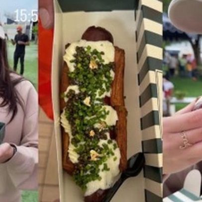 Franciny Ehlke chama atenção com hot dog de US$100 com caviar e ouro
