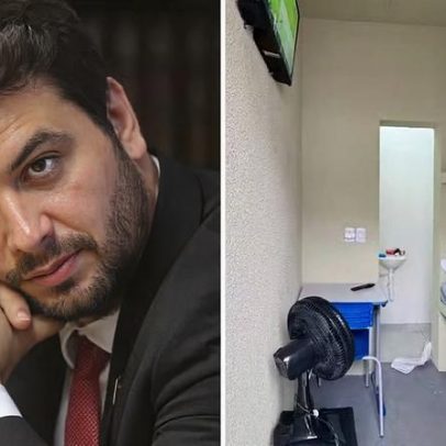 Governo do PR divulga fotos da cela de Filipe Martins após pedido de Moraes