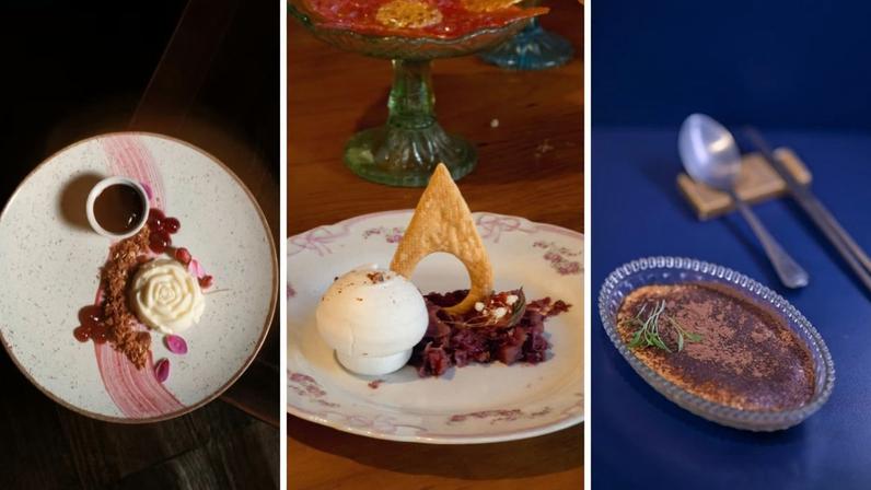 Sobremesas do restaurante Villeon, Sá Marina e Madō Izakaya