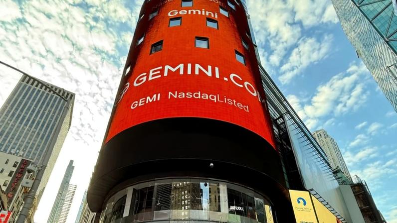 gemini estreia na nasdaq