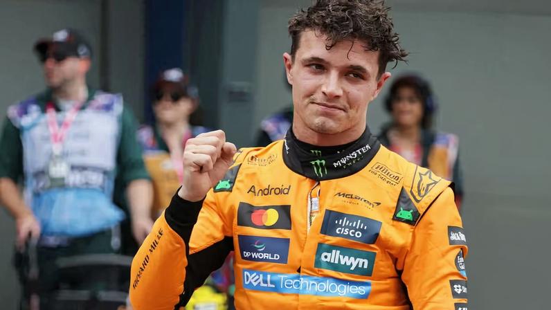 Lando Norris levou pole position do GP da Austrália da F1 2025 — Foto: Mark Thompson/Getty Images