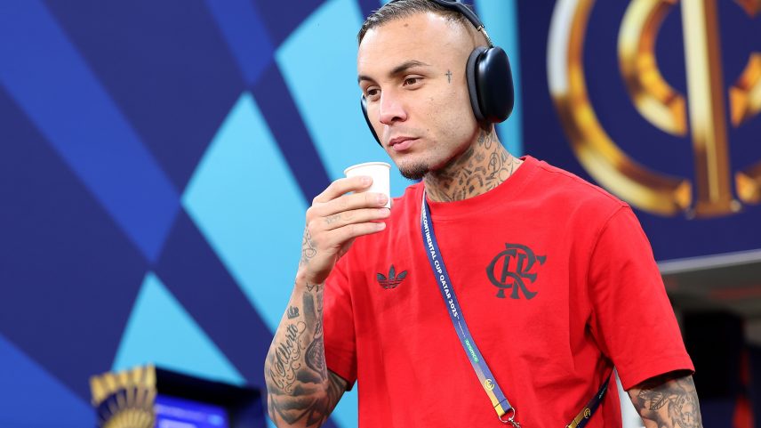 Everton Cebolinha - PSG x Flamengo - Copa Intercontinental — Foto: Mohamed Farag - FIFA/FIFA via Getty Images