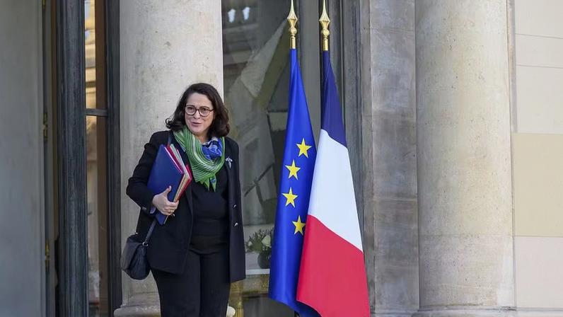 Marina Ferrari, ministra do esporte da França — Foto: Eric BERACASSAT/Gamma-Rapho via Getty Images