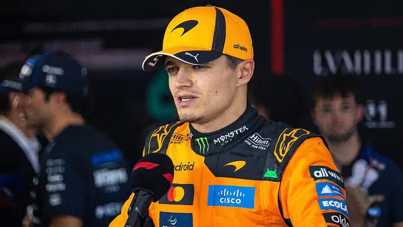 Lando Norris chegou em quinto lugar no GP da Austrália da F1 2026 — Foto: Jayce Illman/Getty Images