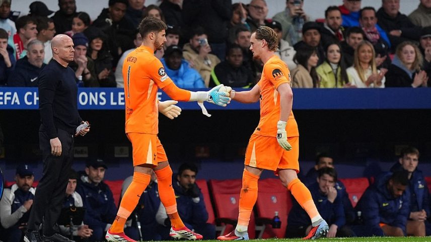 Kinsky é substituído por Viscaro em Atlético de Madrid x Tottenham, pela Champions — Foto: Getty Images