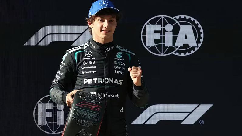 Kimi Antonelli conquista pole position, 1ª italiana na F1 em 16 anos