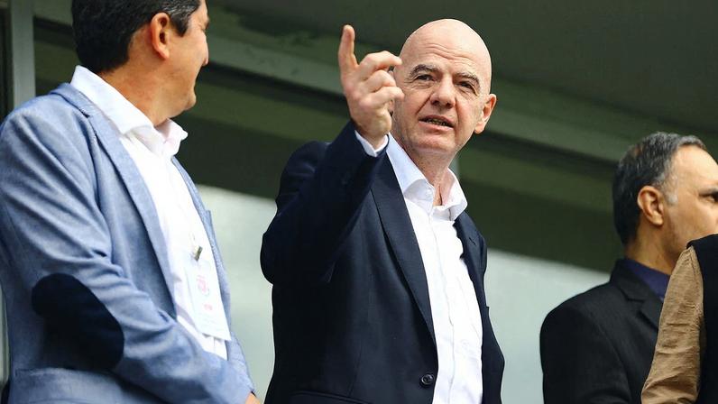 Presidente da Fifa, Gianni Infantino, durante partida Costa Rica x Irã 31 de março de 2026 REUTERS/Kaan Soyturk