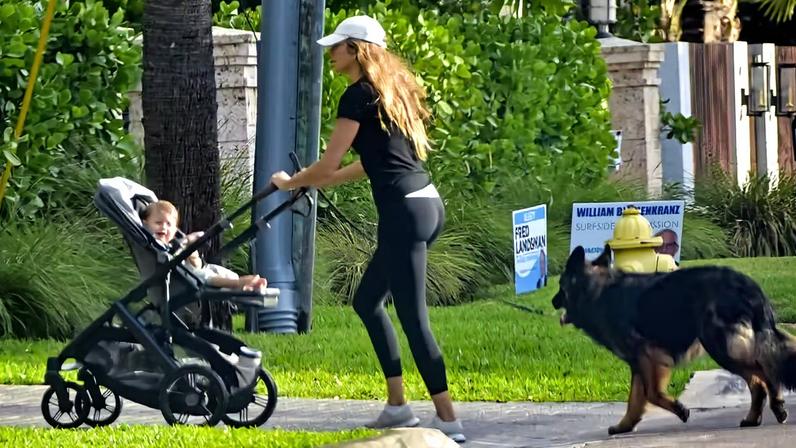 Gisele Bündchen e o filho caçula