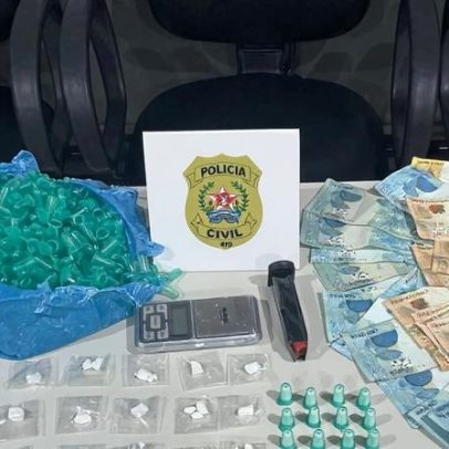 Apreensão de drogas, munições e materiais de tráfico em Taiobeiras; autor é procurado