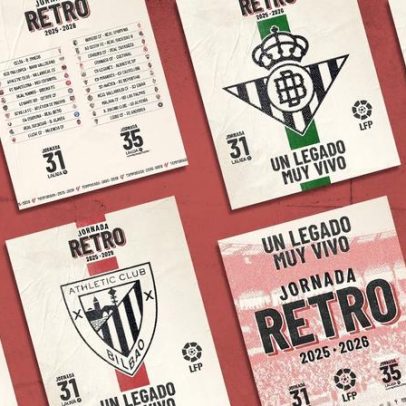 LaLiga anuncia Dia Retrô com camisas inspiradas em modelos históricos