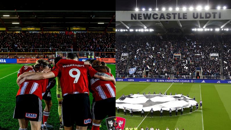 Confusão com estádios leva torcedor do Barça a jogo do Exeter — Foto: Reprodução