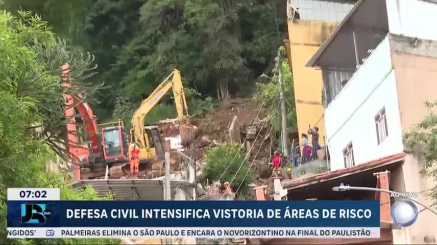 Defesa Civil intensifica vistoria nas áreas de risco das cidades atingidas pelas chuvas em MG