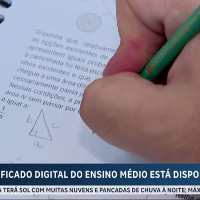 Sistema inova: certificado de conclusão do ensino médio emitido pela internet