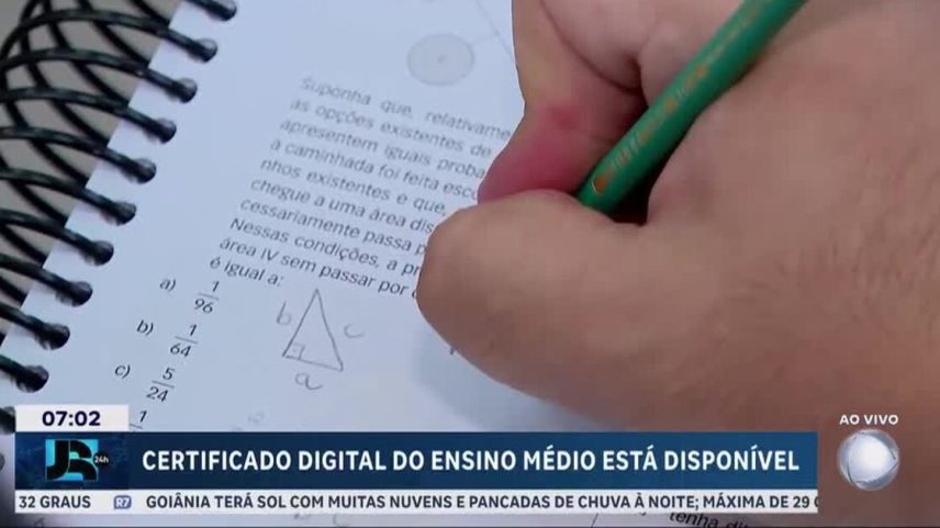 Novo sistema permite emissão de certificado de conclusão do ensino médio pela Internet