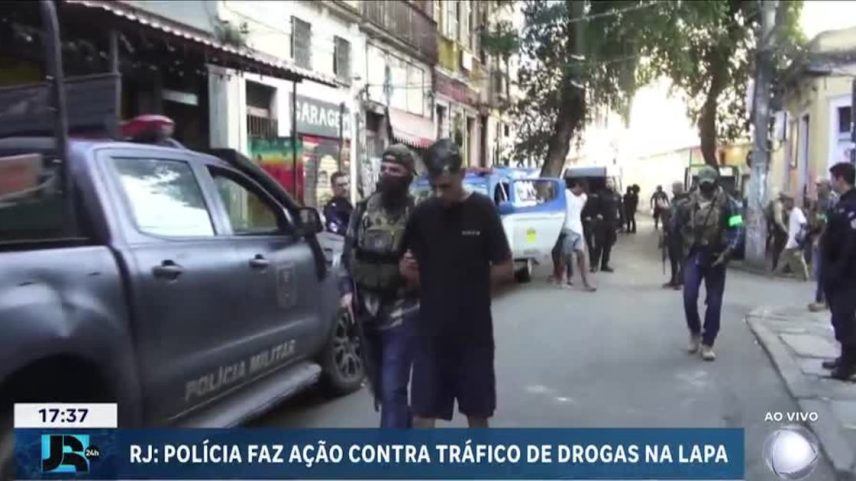 Ação policial na Lapa desmonta esquema de tráfico e prende 14 no Rio de Janeiro