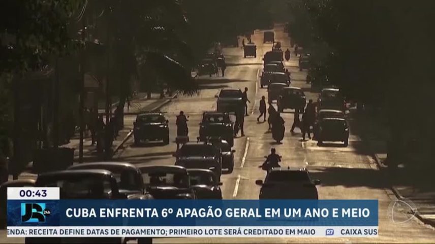 Cubanos enfrentam nesta segunda-feira (16) o sexto apagão nacional em um ano e meio
