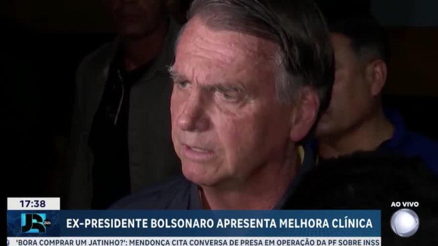 Bolsonaro apresenta melhora de pneumonia, mas segue sem previsão de alta da UTI
