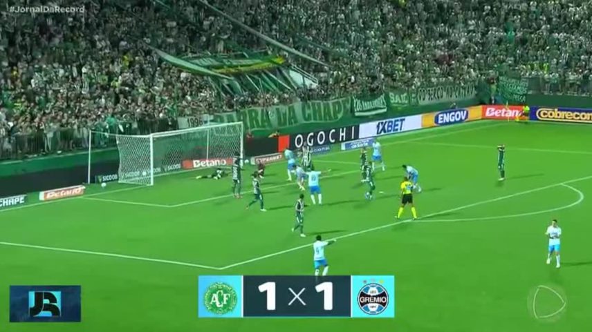 Empate com a Chapecoense deixa o Grêmio mais distante do topo da tabela do Brasileirão