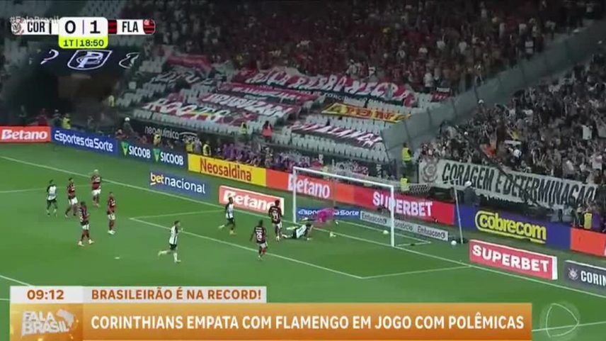 Corinthians e Flamengo empatam e reclamam da arbitragem