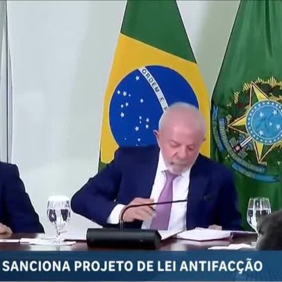 Lula sanciona projeto de lei antifacção no Palácio do Planalto