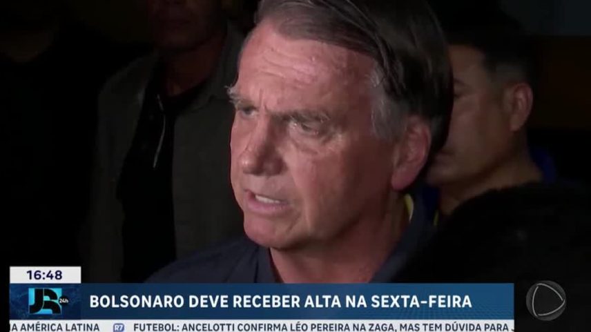 Médico de Jair Bolsonaro afirma que o ex-presidente vai receber alta na sexta-feira (27)