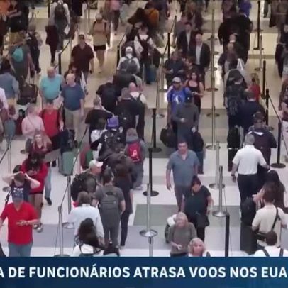 Falta de funcionários em aeroportos nos EUA atrasa voos