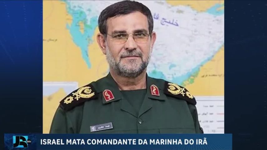 Israel mata comandante da Marinha do Irã, responsável por operações de bloqueio no Estreito de Ormuz