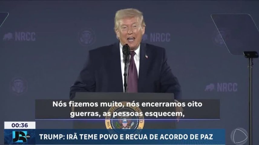 Trump volta a afirmar derrota do poderio militar do Irã