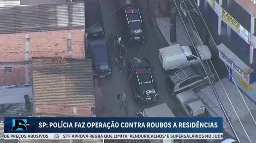 Polícia faz operação contra quadrilha especializada em roubos a residências em São Paulo