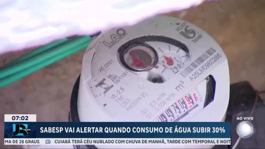 Sabesp vai enviar alerta a clientes quando consumo de água subir 30%