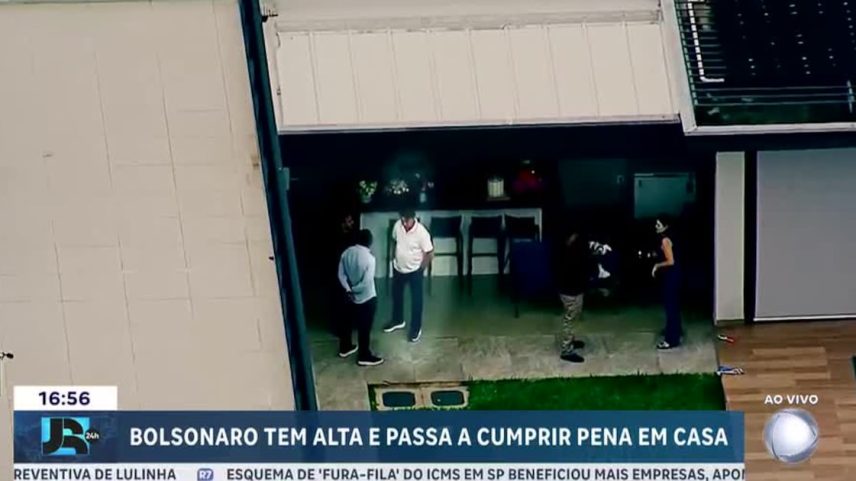 Bolsonaro recebe alta e passa a cumprir prisão domiciliar