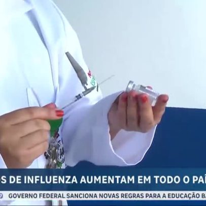 Casos de influenza sobem no país, segundo dados de saúde