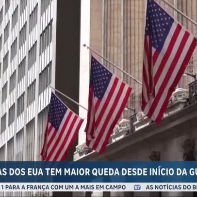 Mercados americanos sofrem maior queda desde início do conflito no Oriente Médio