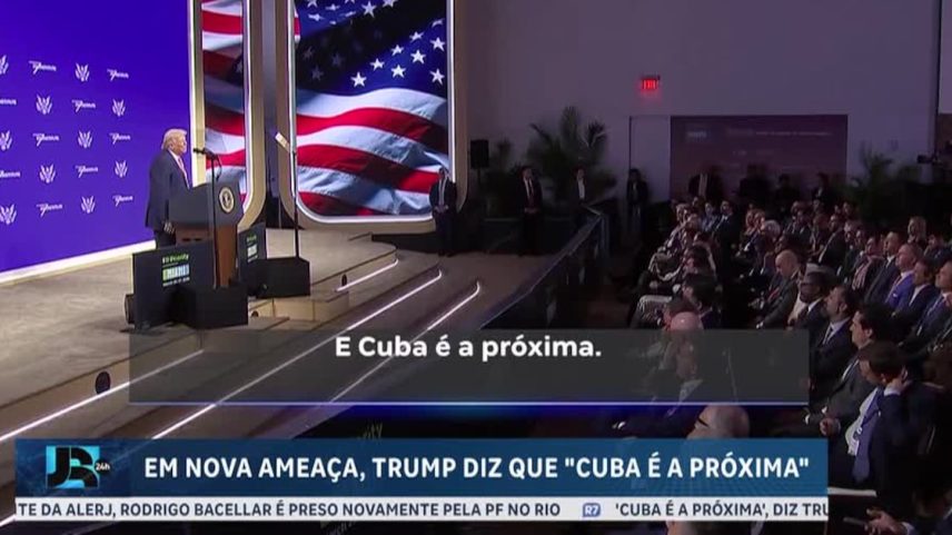 Trump afirma que Cuba é o próximo alvo dos Estados Unidos