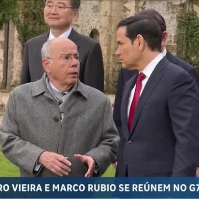 Secretário de Estado dos EUA encontra Mauro Vieira em reunião do G7